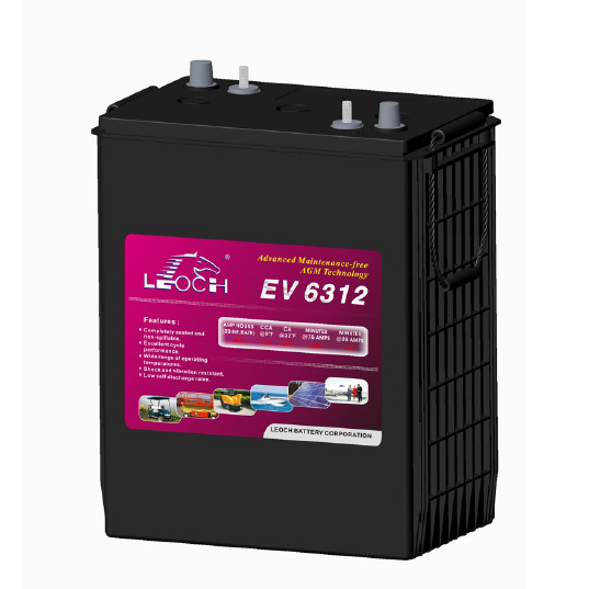 理士高空作业电动车辆电池 EV6312 6V350AH免维护电瓶