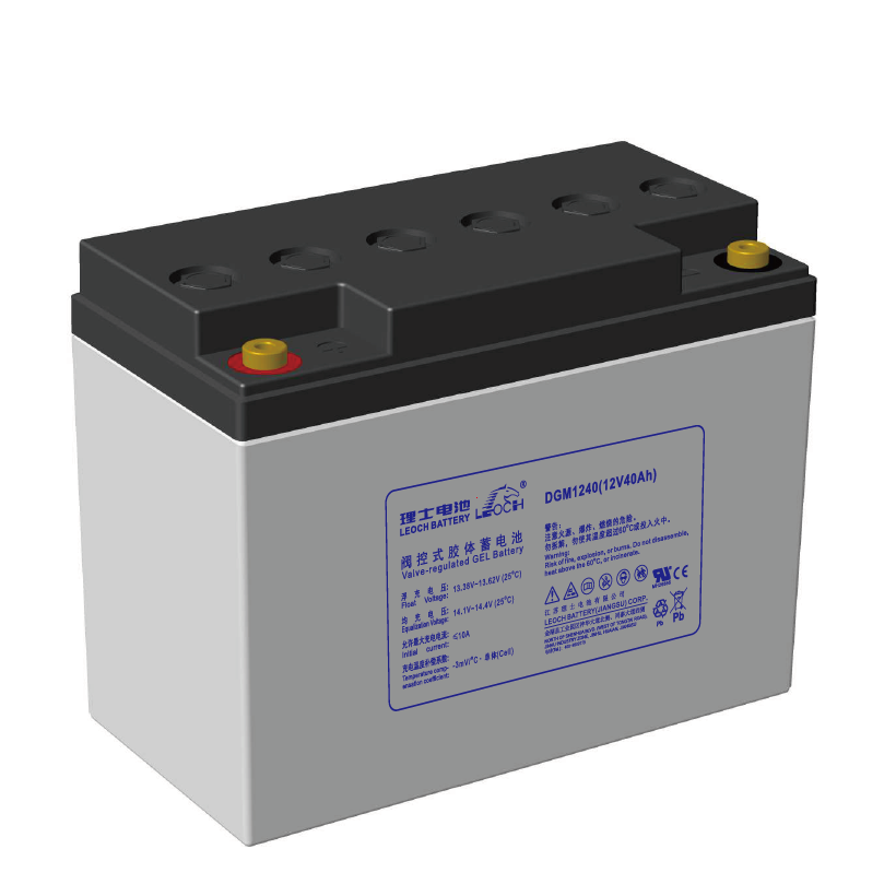 理士GEL胶体电池 12V40AH LEOCH DGM1240免维护胶体蓄电池