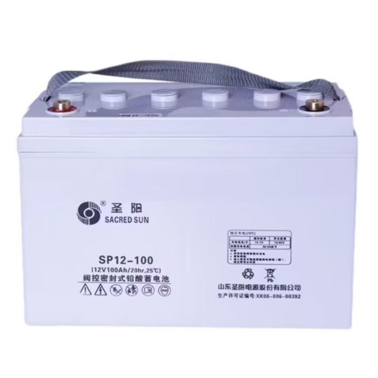 原厂山东圣阳电源 圣阳蓄电池 SP12-100 12V100AH阀控式铅酸蓄电池 UPS、直流屏、消防应急用后备电源蓄电池SACRED SUN battery
