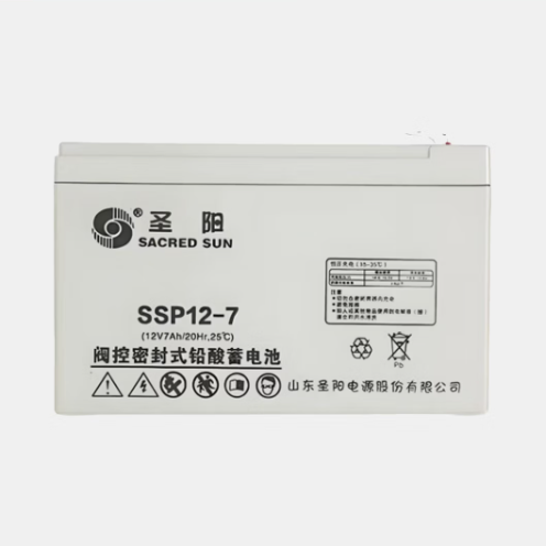 原装SACRED SUN圣阳电源蓄电池 SSP12-7 12V7AH阀控式铅酸蓄电池 UPS、直流屏、消防应急用后备电源蓄电池 圣阳股份蓄电池