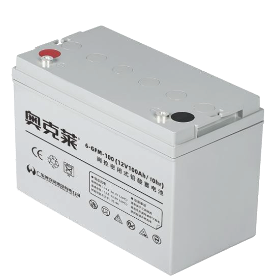 原装AOKLY奥克莱6-GFM-100阀控密封铅酸蓄电池 12V100AH UPS电池、电力、储能、通信、轨交、数据中心用蓄电池