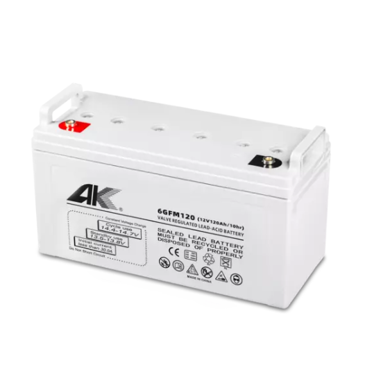 原装AK阀控密闭式式铅酸蓄电池 6-GFM-120 12V120AH UPS电源、消防应急照明集中电源用铅酸蓄电池 直流屏配电柜用电瓶